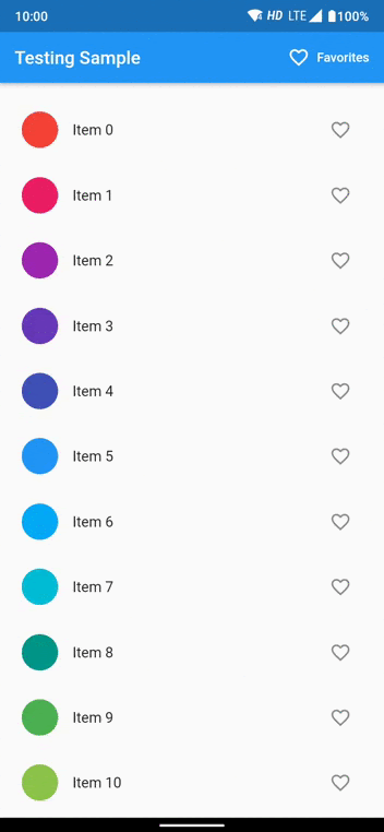 A screen-capture of the app in action